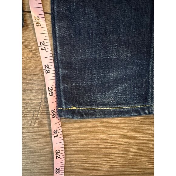 AMO Stix True Blue Mid Rise Dark Wash Skinny Jeans 27 - Picture 3 of 8